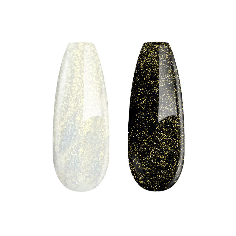 FM#2 Gel Nail Polish Top Gold Shimmer - No Wipe 7 ml