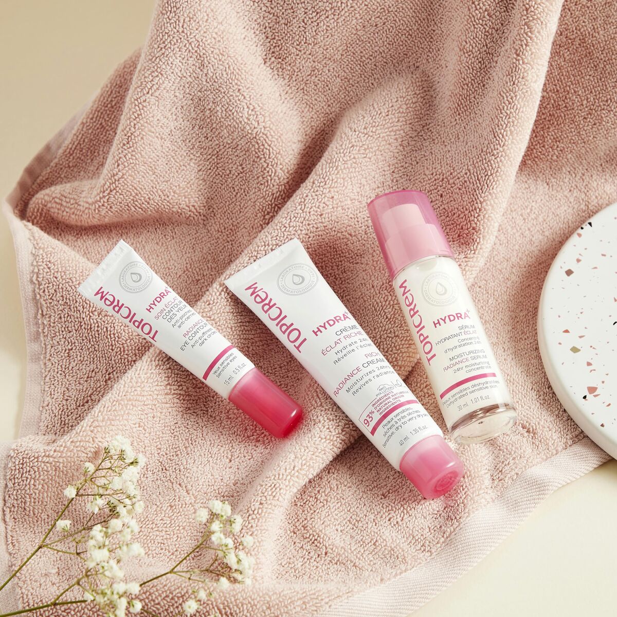 Hydrating Cream Topicrem Hydra+ 40 ml Highlighter