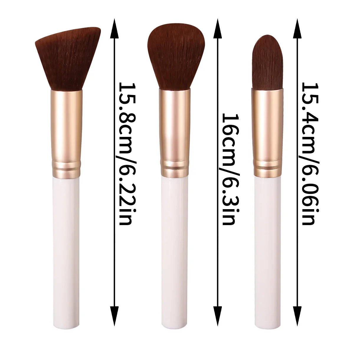 3PCS Premium Makeup Brush Set for Face