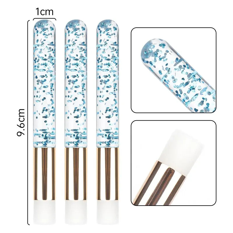 5pcs Crystal Eyelash Cleaning Brushes