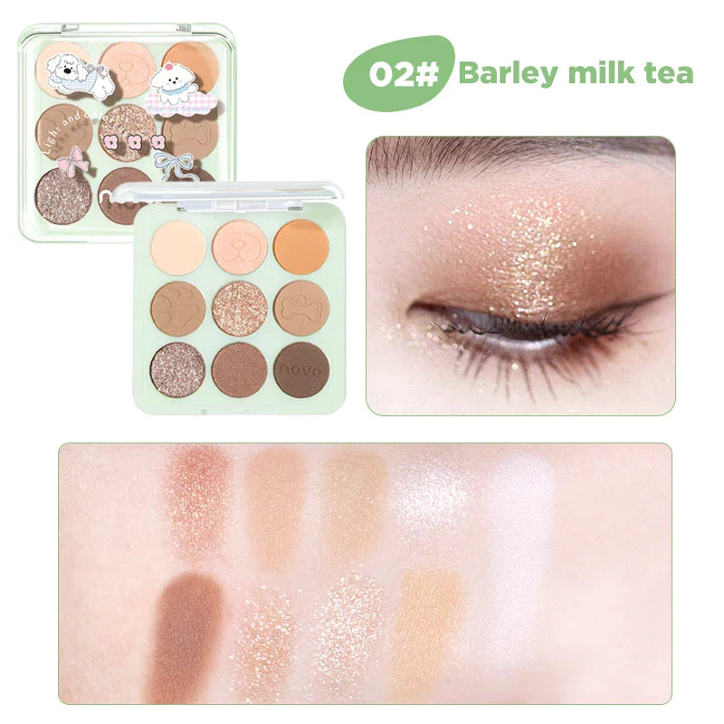 9 Color Eyeshadow Palette Matte and Shimmer Finish