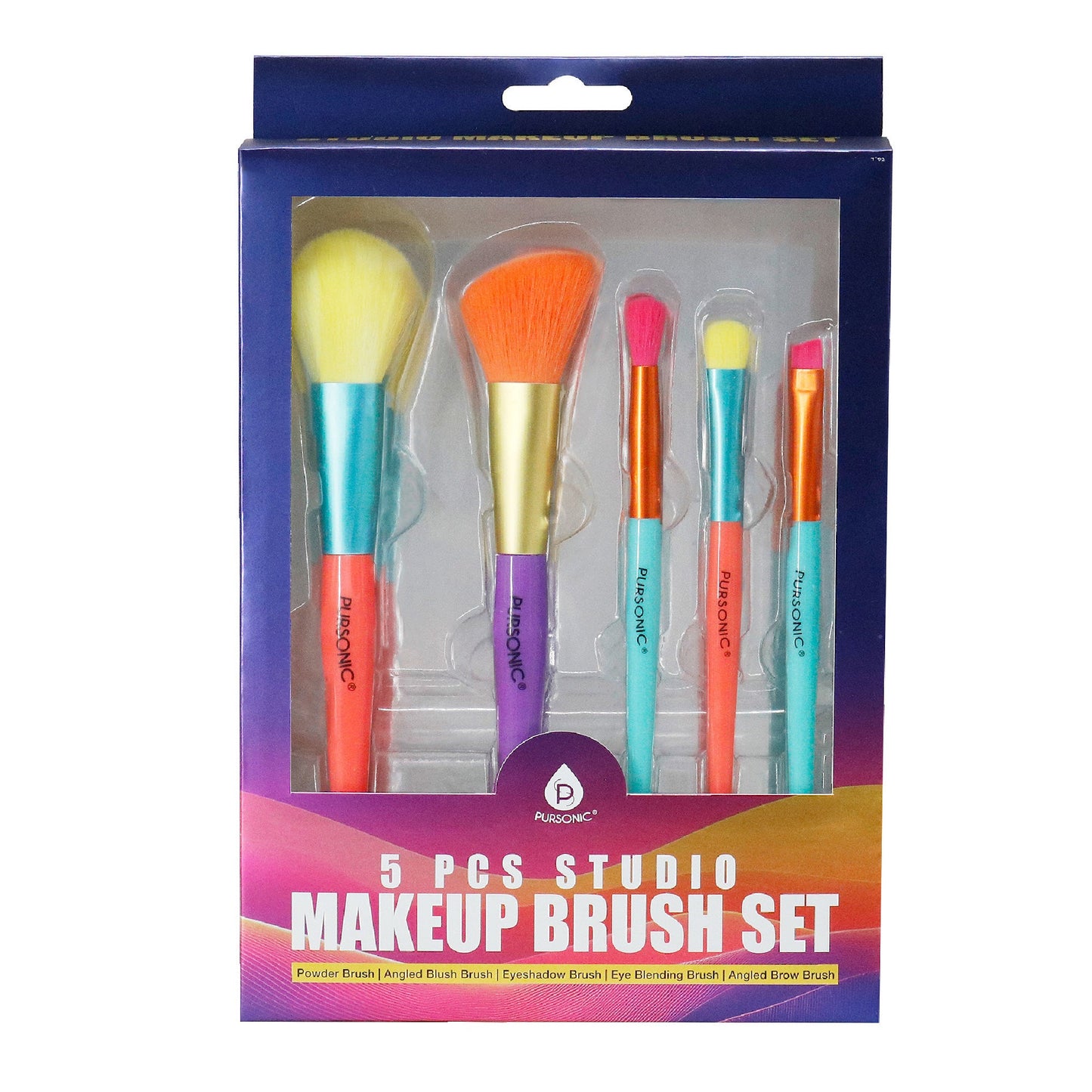 Pursonic Studio Makeup Brush Set (5 pcs)