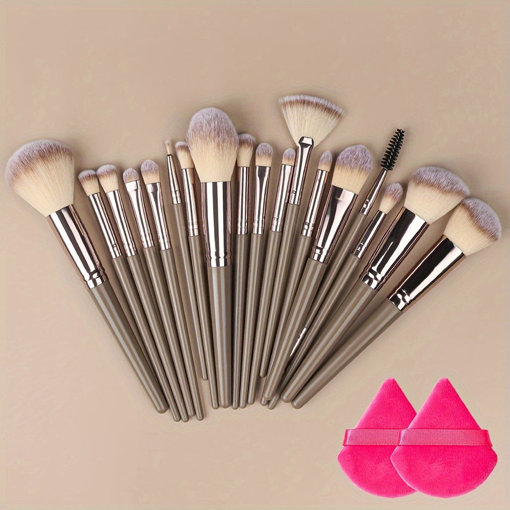 Champagne Luxe Makeup Brush Set