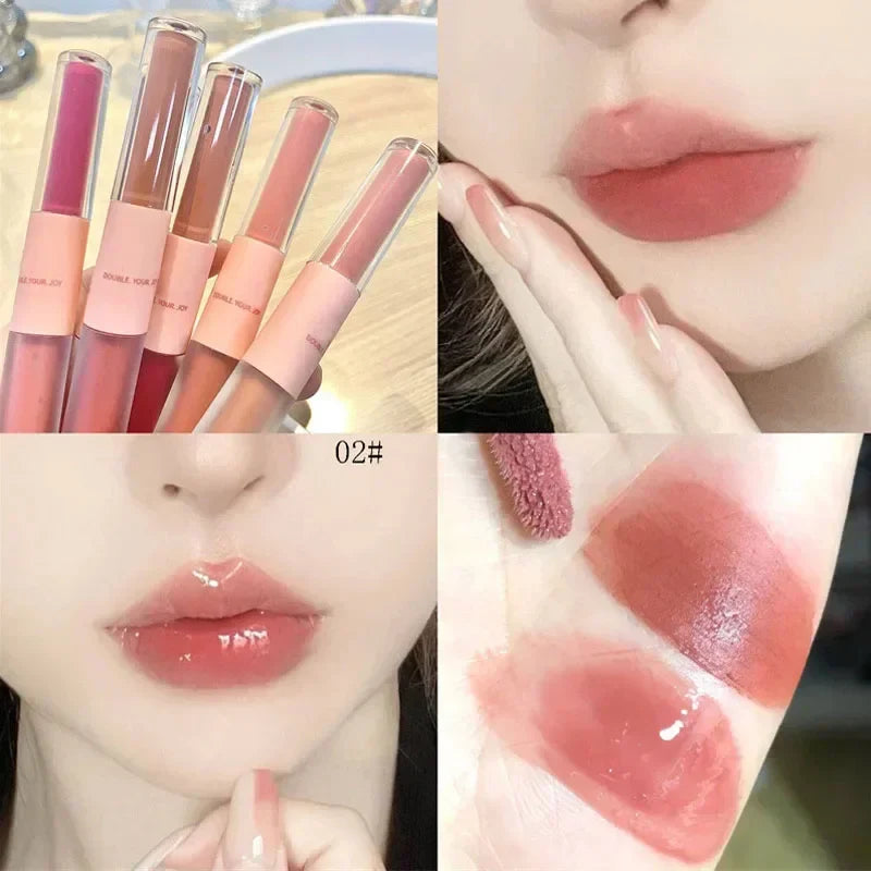 Double Head Waterproof Lip Gloss