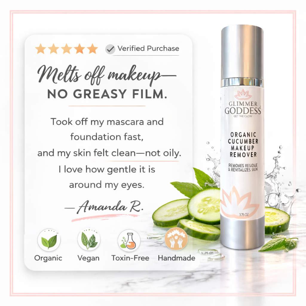 Organic Cucumber Makeup Remover – No Oily Residue
