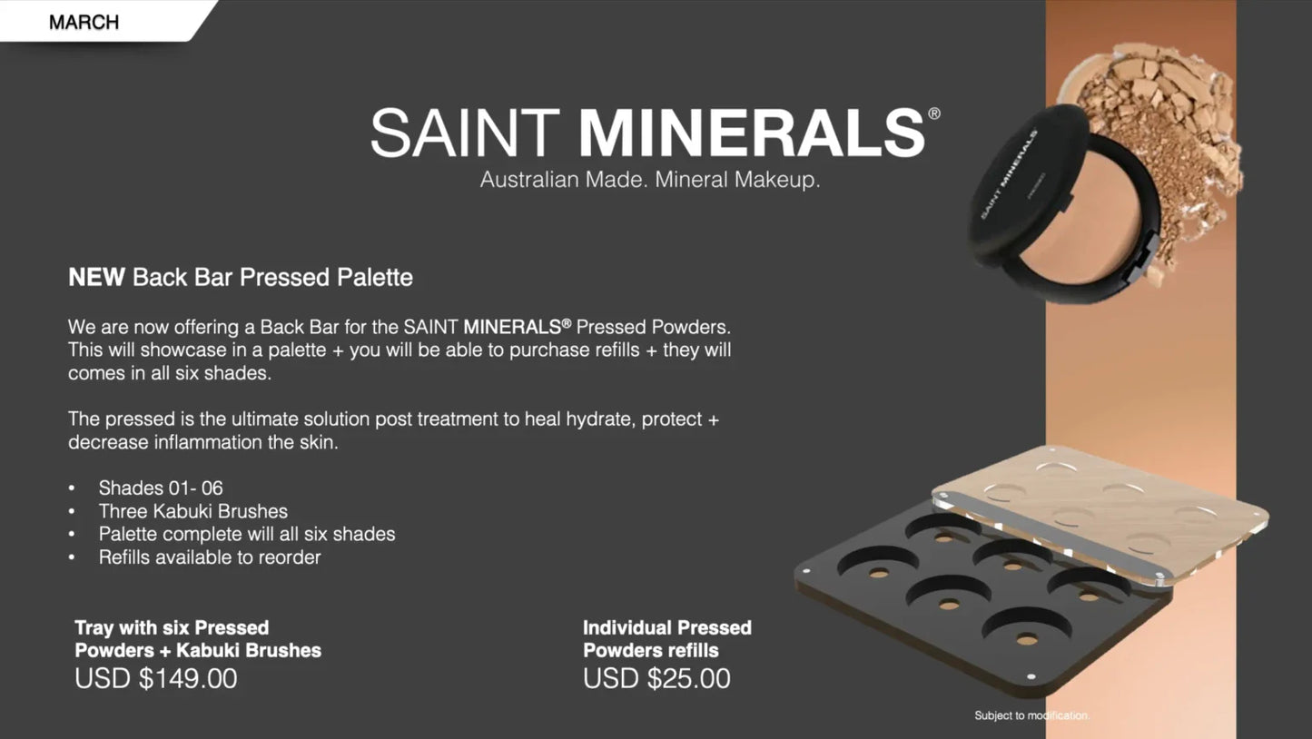 SAINT MINERALS Professional Pressed Palette Tray