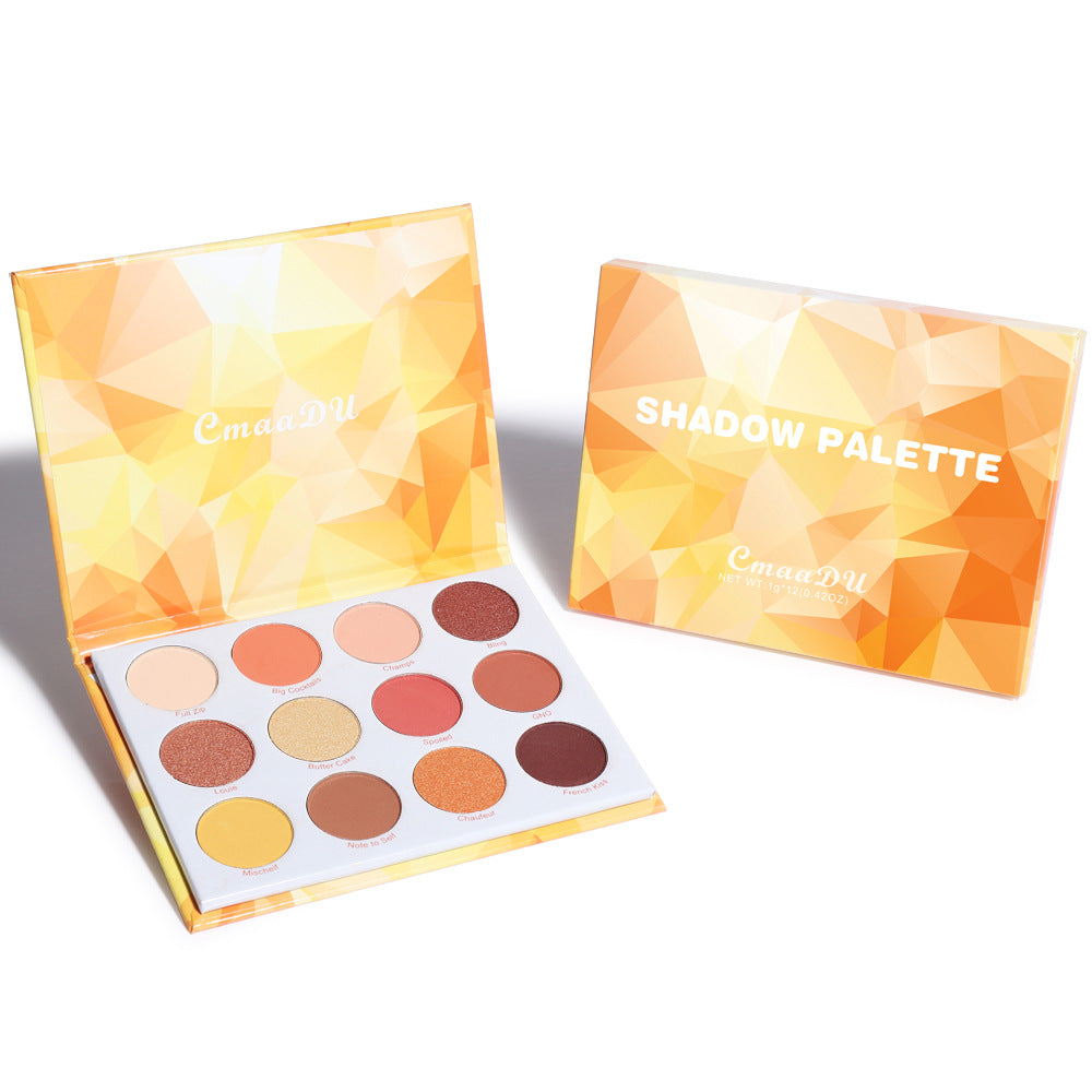 Matte And Metallic Glitter Eyeshadow Palette