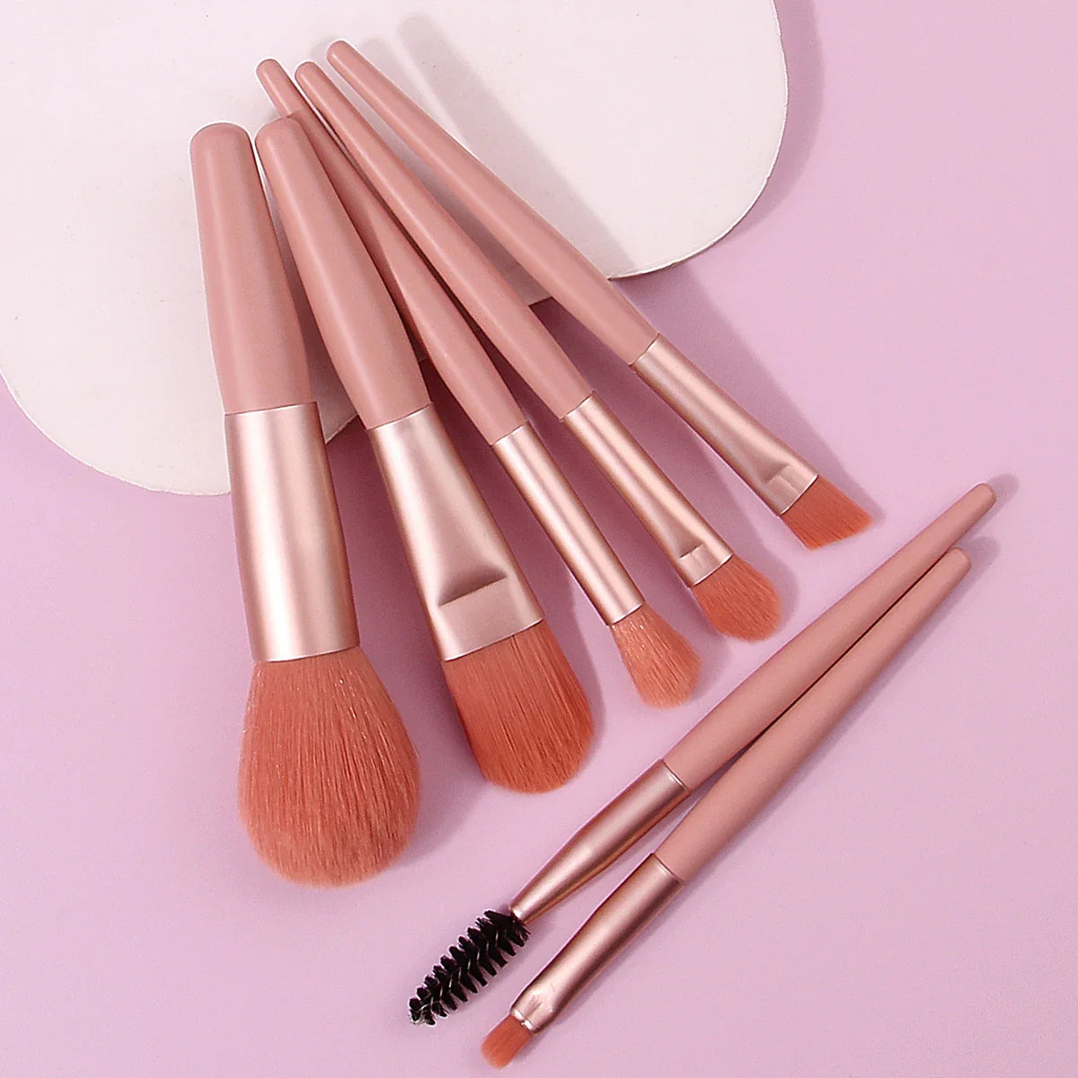 Mini 7pcs Makeup Brush Set for Beginners