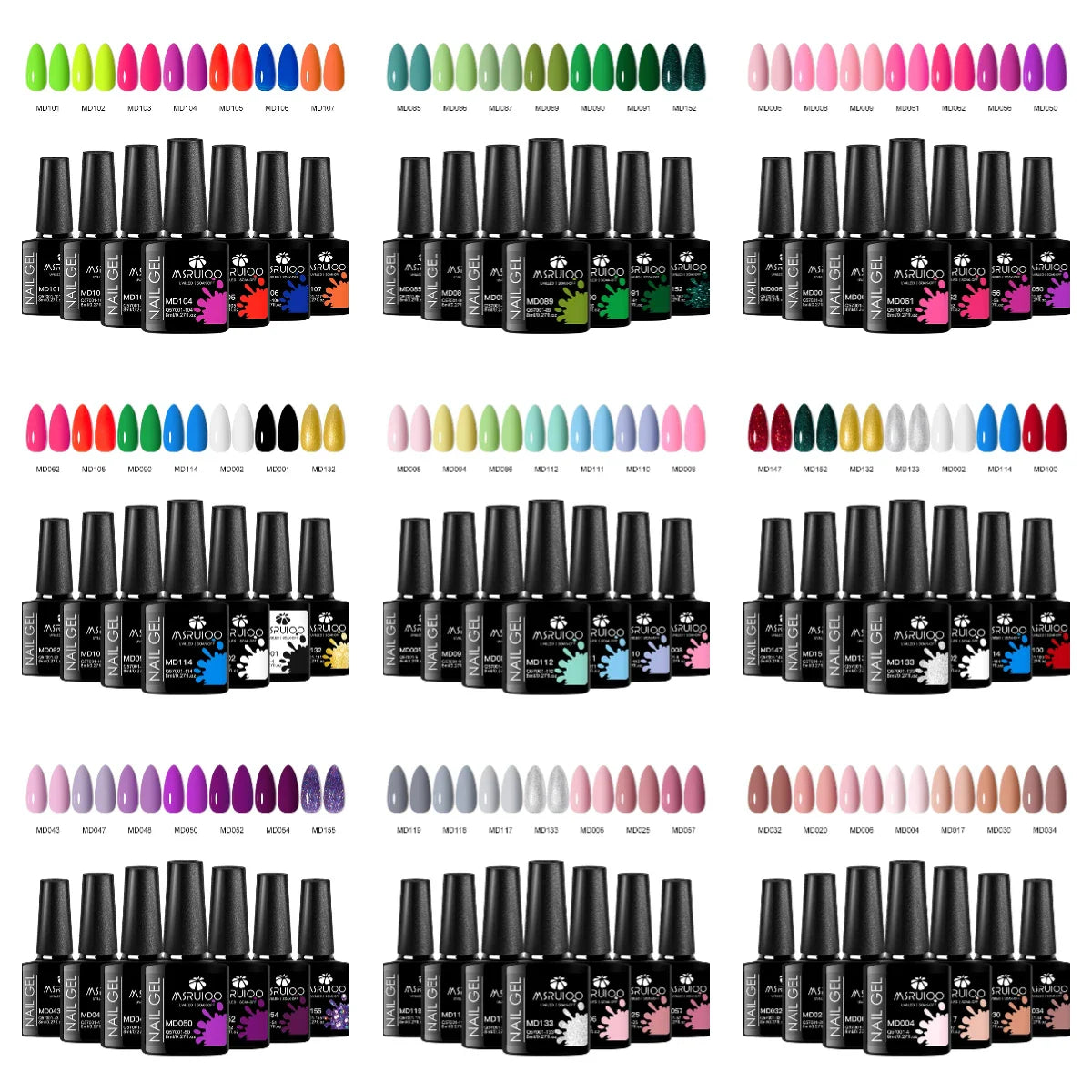 Nail Art Masterpiece Kit 7-Piece Gel Polish Set