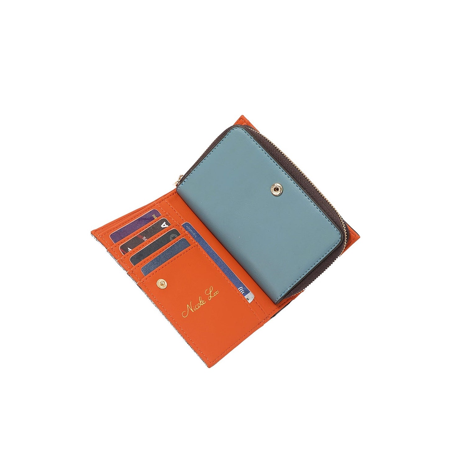 CARTERA PLEGABLE CON CREMALLERA CENTRAL (NAIL POLISH)