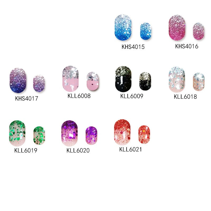Pearlescent Gloss Nail Polish Film Sticker
