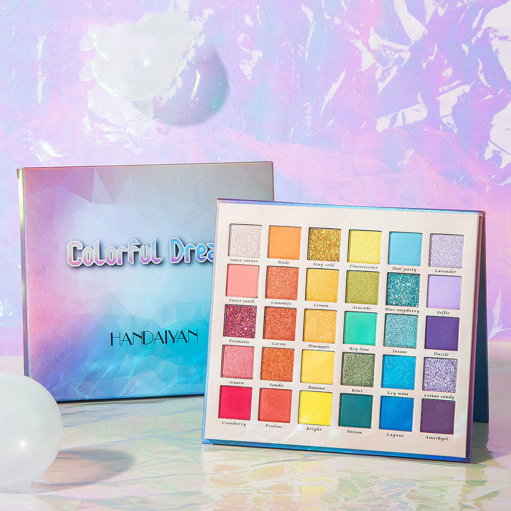 Pearlescent Matte Glitter 30-Color Eyeshadow Palette