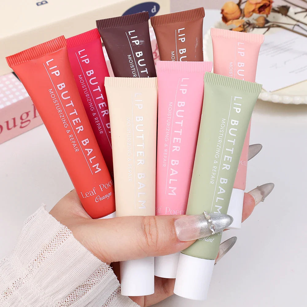 Pink Moisturizing Lip Gloss Soft Tube Plumping Nude Balm