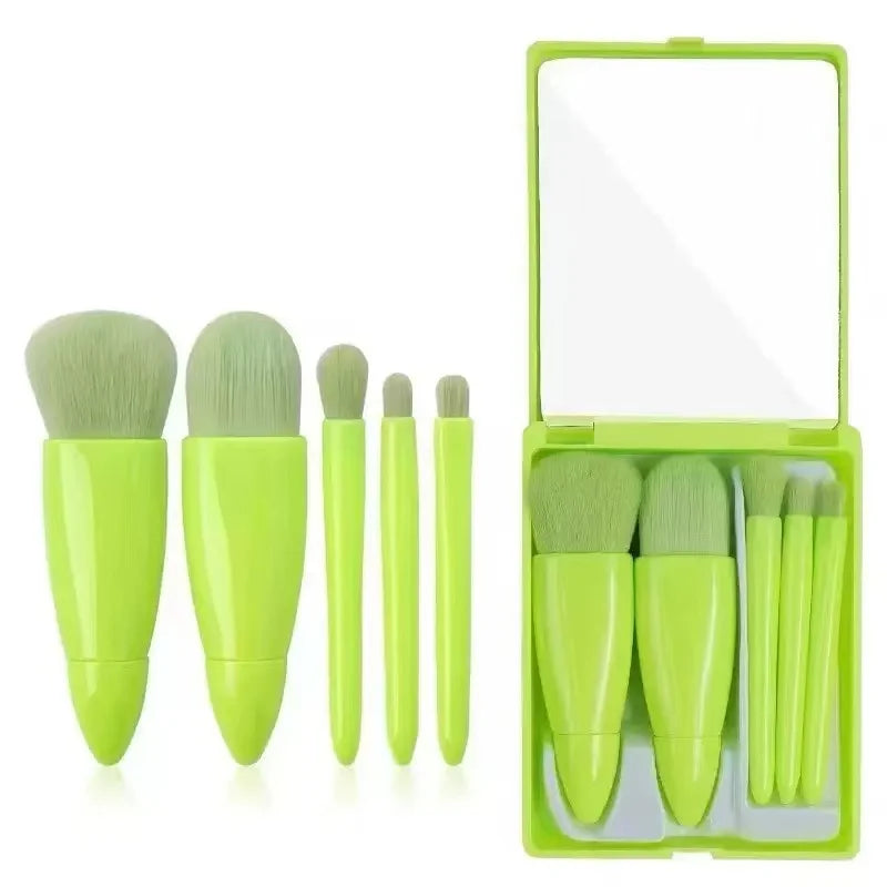 Portable 5 Piece Makeup Brush Travel Set