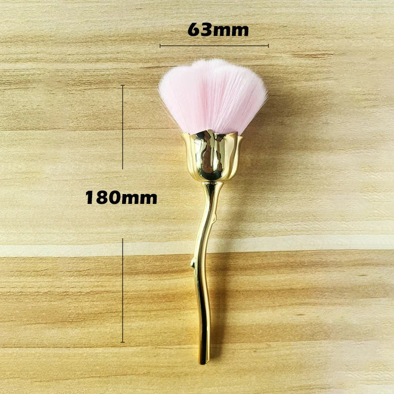 Rose Loose Powder Makeup Brush Set