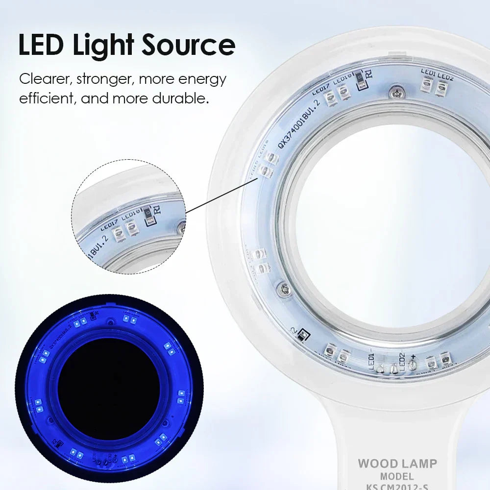 NNEOBA UV Skin Analyzer for Beauty and Facial Testing - Wood Lamp Light Detection