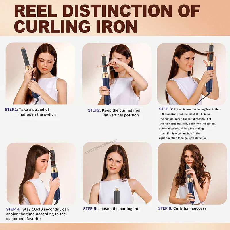 NNEOBA 5-in-1 Professional Hair Styler and Dryer Hot Air Styler Comb