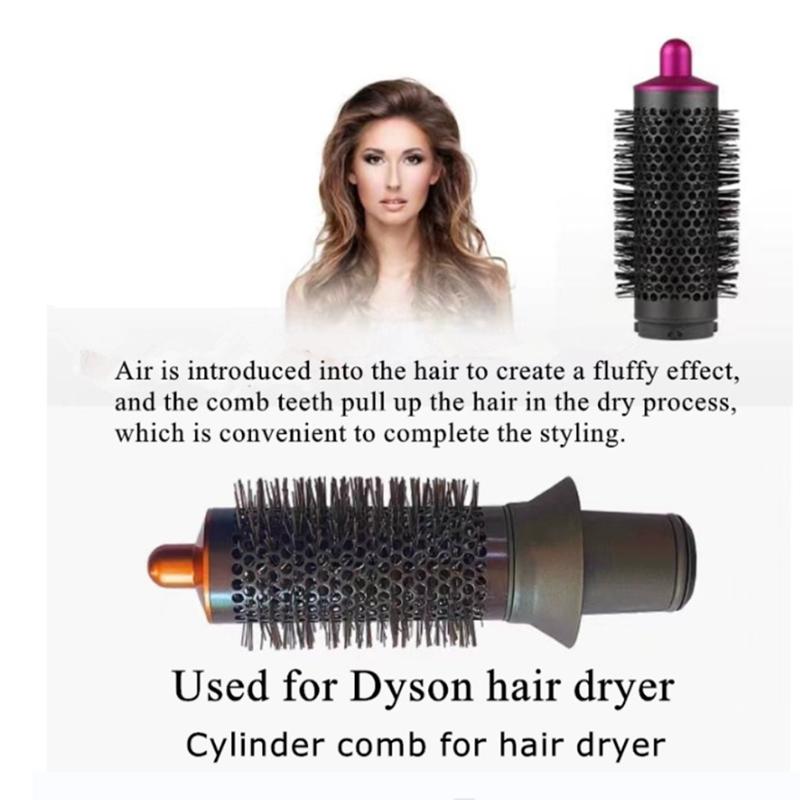 NNEIDS Black Red Dyson Airwrap Comb Attachment For Hair Dryer