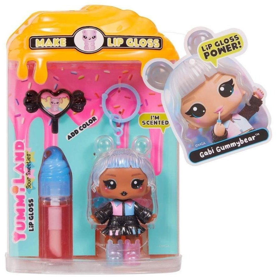 MGA Entertainment Yummiland Lip Gloss Doll Sour Sweeties - Gabi Gummybear (0035051545798)