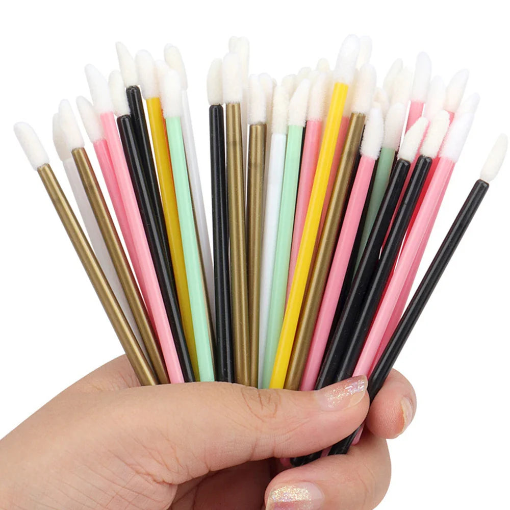 100 Pcs Eyelash Extension Makeup Brushes