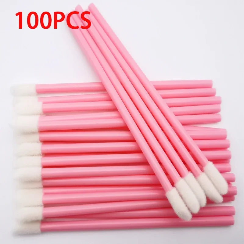 100 Pcs Eyelash Extension Makeup Brushes
