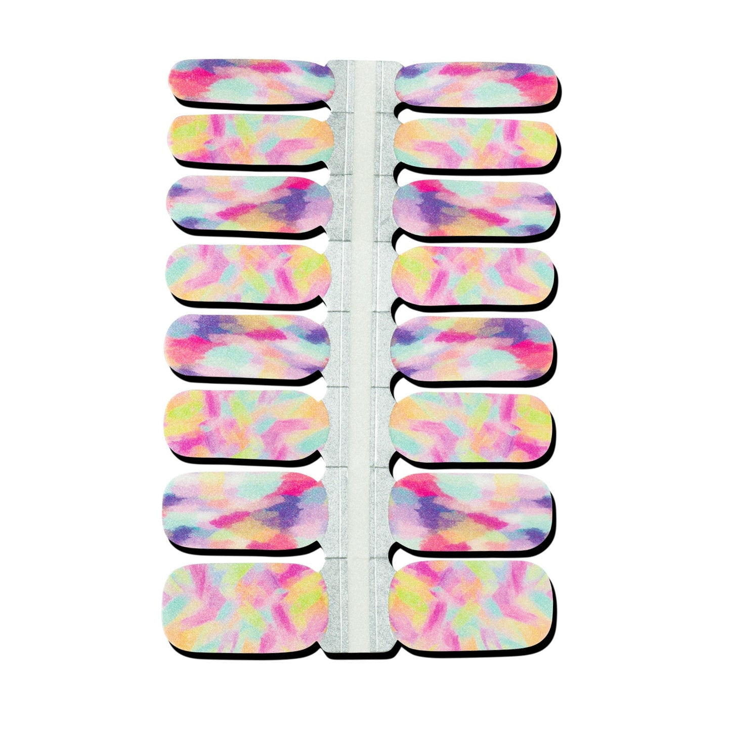 Abstract Paint Nail Polish Wraps