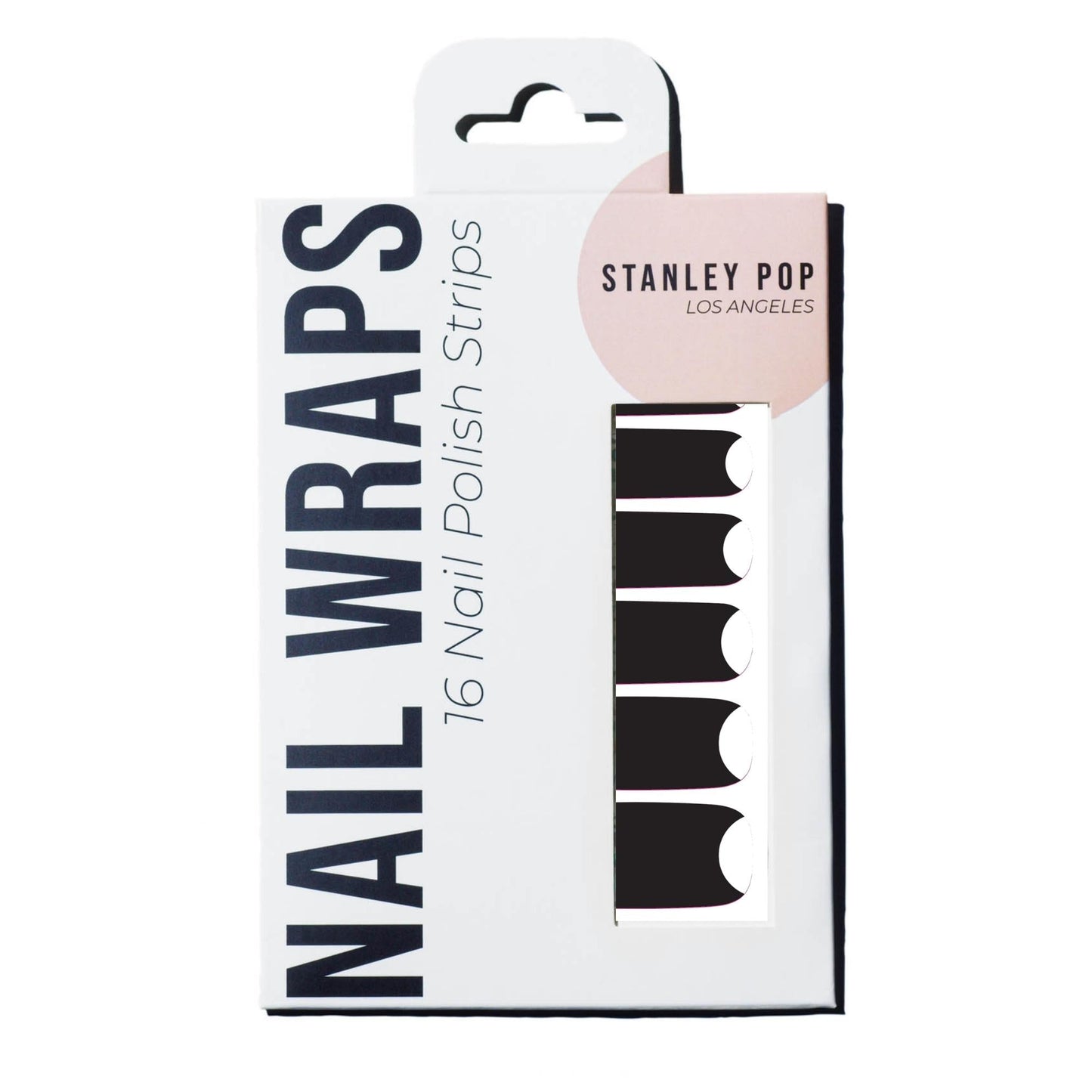 Black Moon Nail Polish Wraps (Transparent)