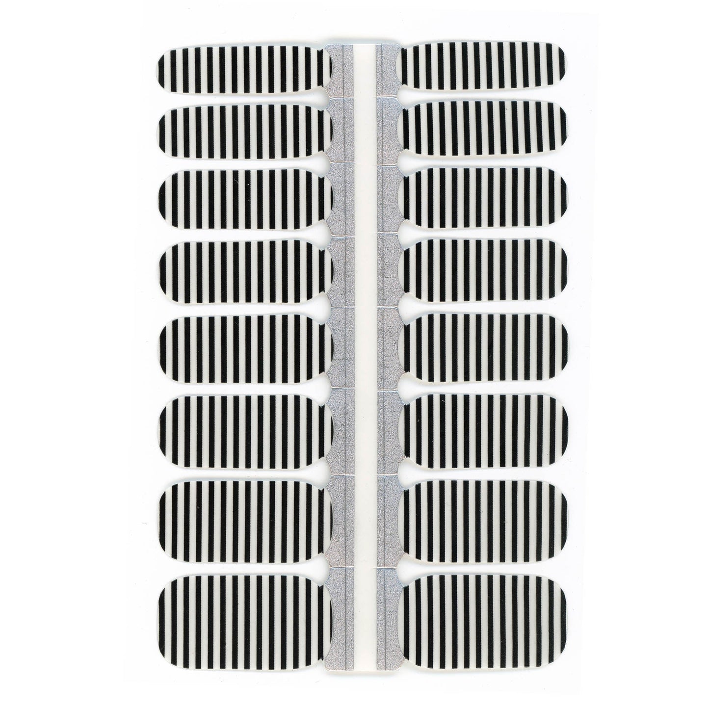 Black Stripes Nail Polish Wraps (Transparent)