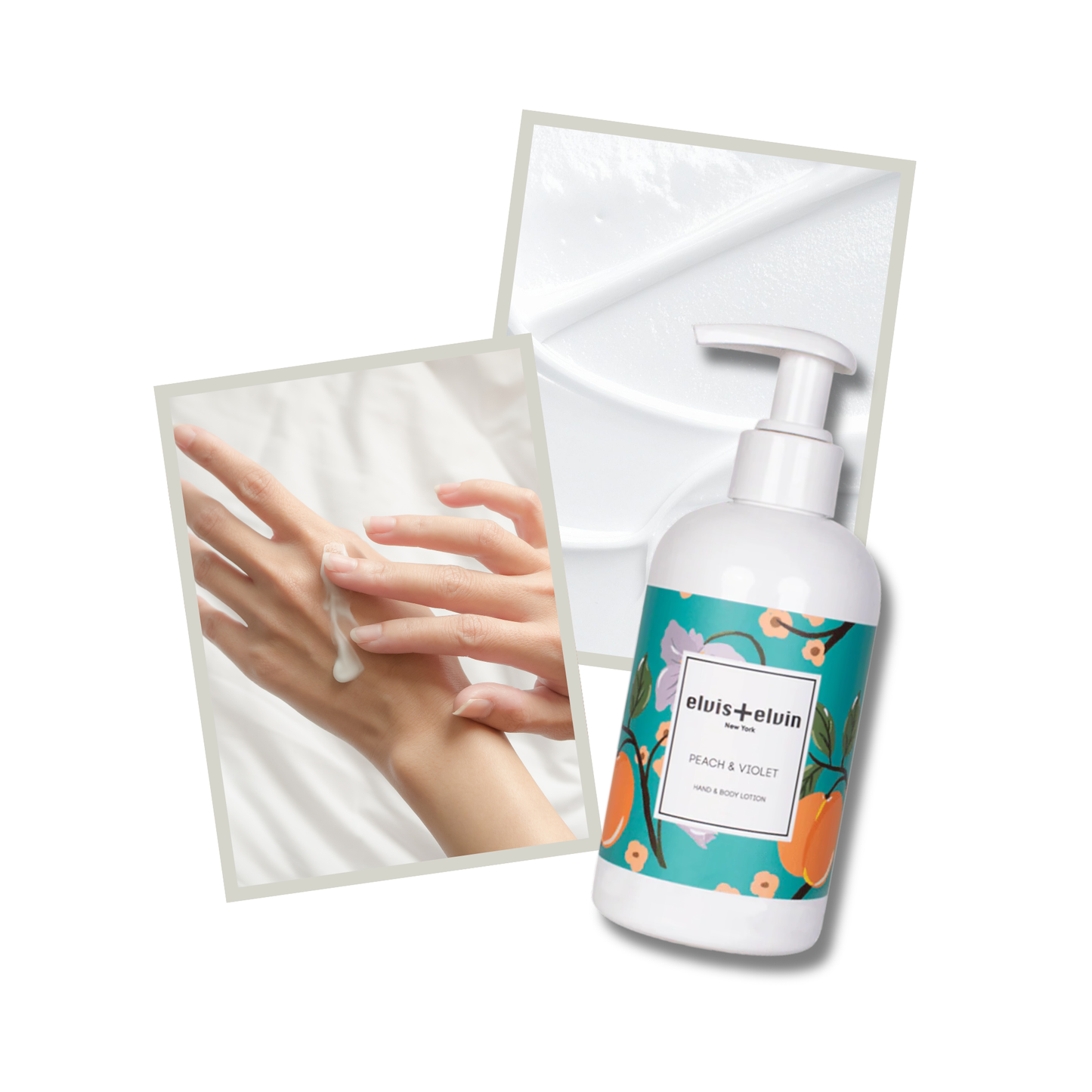 elvis+elvin Peach & Violet Hand & Body Lotion