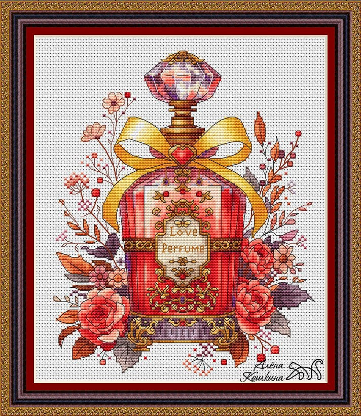 Love Perfume - PDF Cross Stitch Pattern