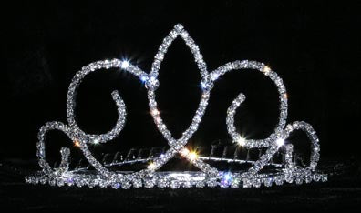 #14832 - Fleur de Swirl Tiara Comb