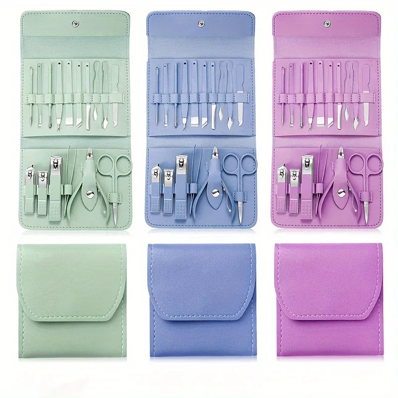 16pcs Professional Nail Clippers Set