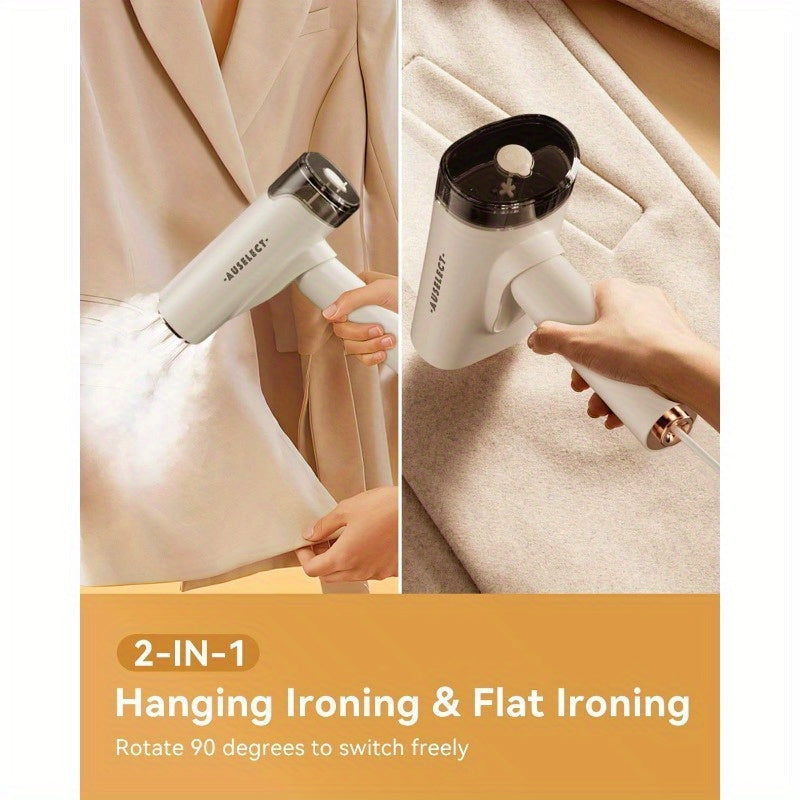 NNETM 2-in-1 Portable Garment Steamer Iron – Mini Handheld Steam Iron