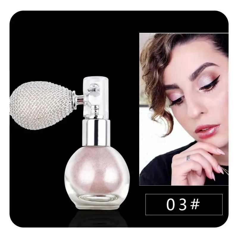 NNETM Sparkle Glitter Body Powder - Highlighter Spray Shimmer for Face and Body Makeup
