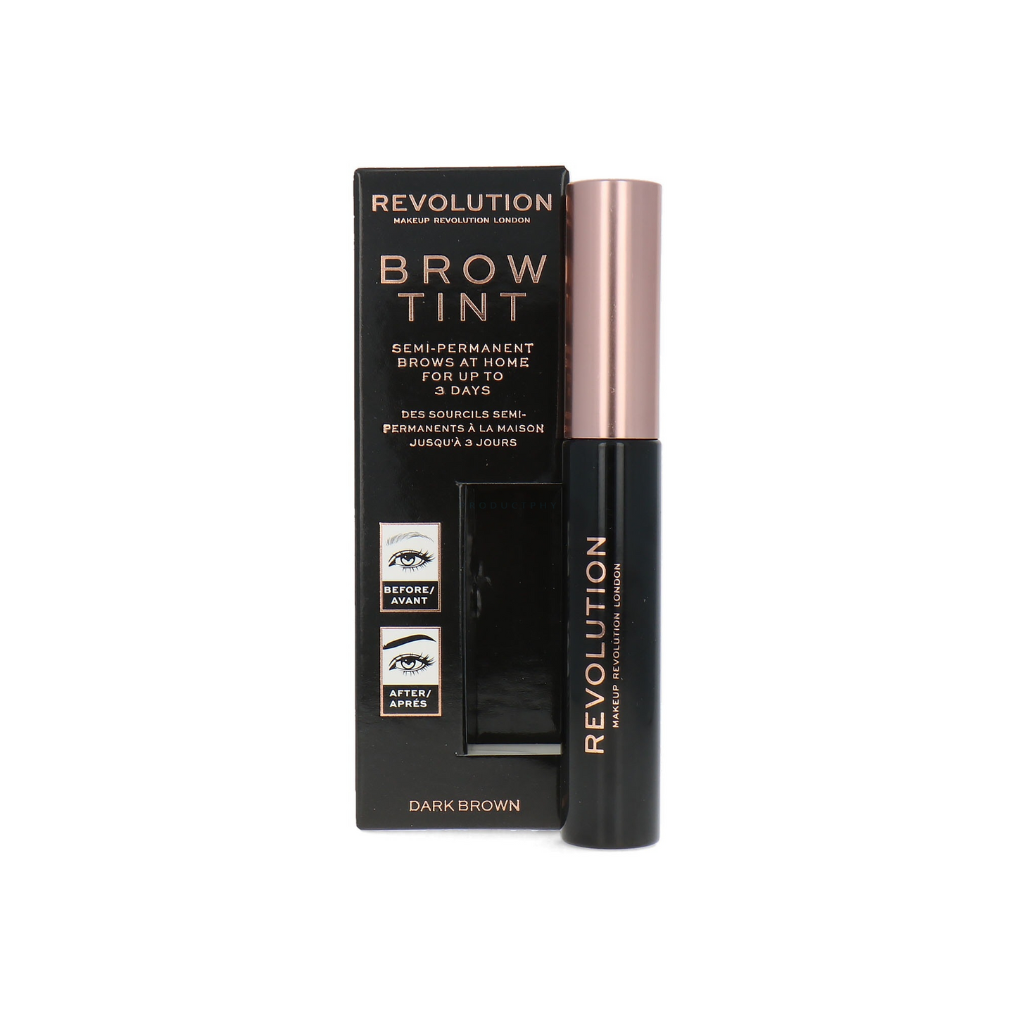Gél na obočie Makeup Revolution hnedá (5057566092791)