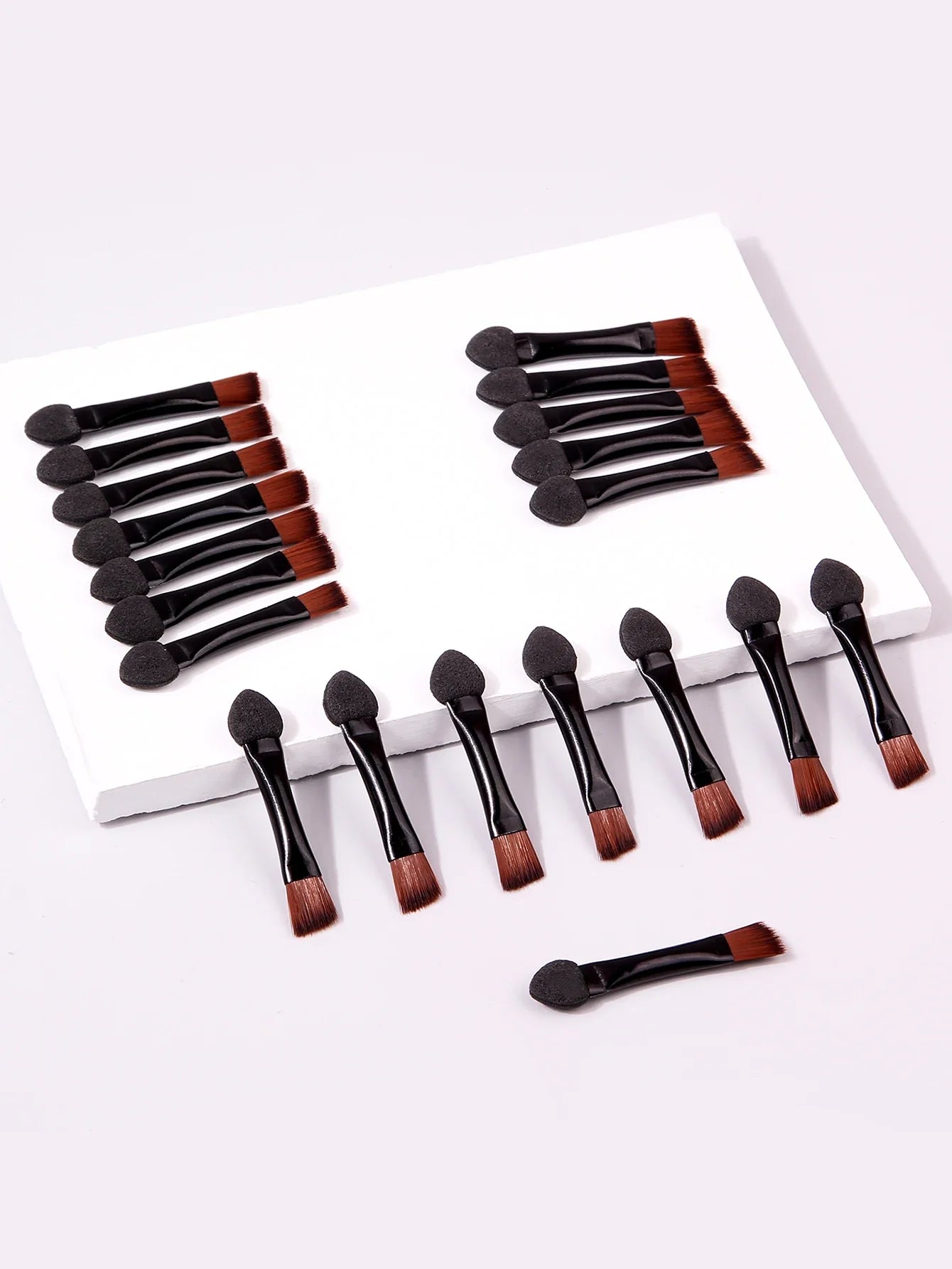 20 Piece Dual Ended Eyebrow Brush Set
