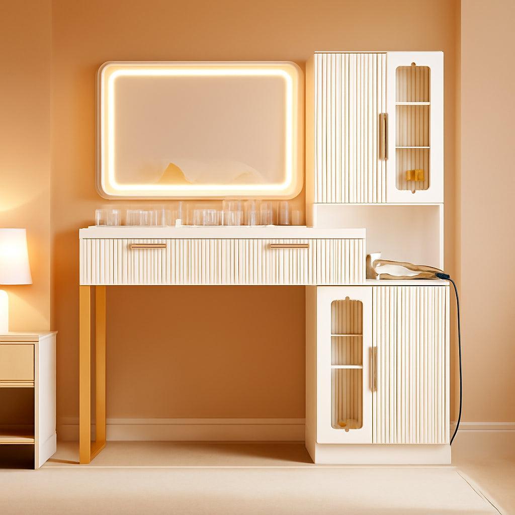 45-Inch Cosmetic Vanity Desk With LED Ambient Light