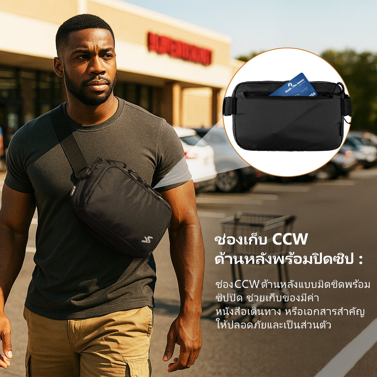 VOTAGOO® Concealed Carry Waist Bag