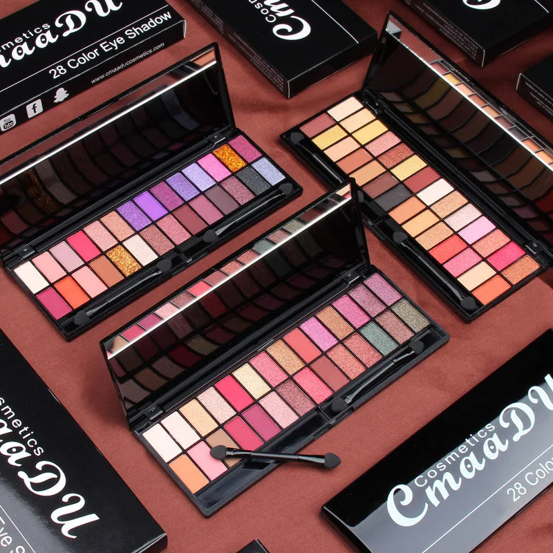 28 Colors Eyeshadow Palette Waterproof Matte Shimmer