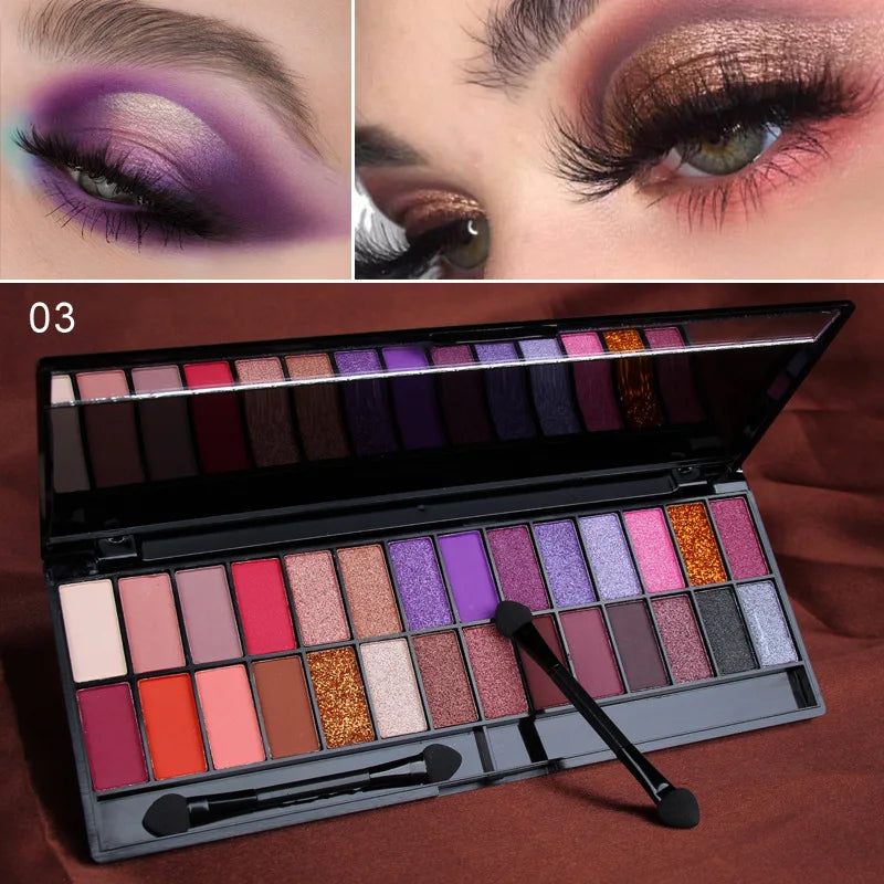 28 Colors Eyeshadow Palette Waterproof Matte Shimmer