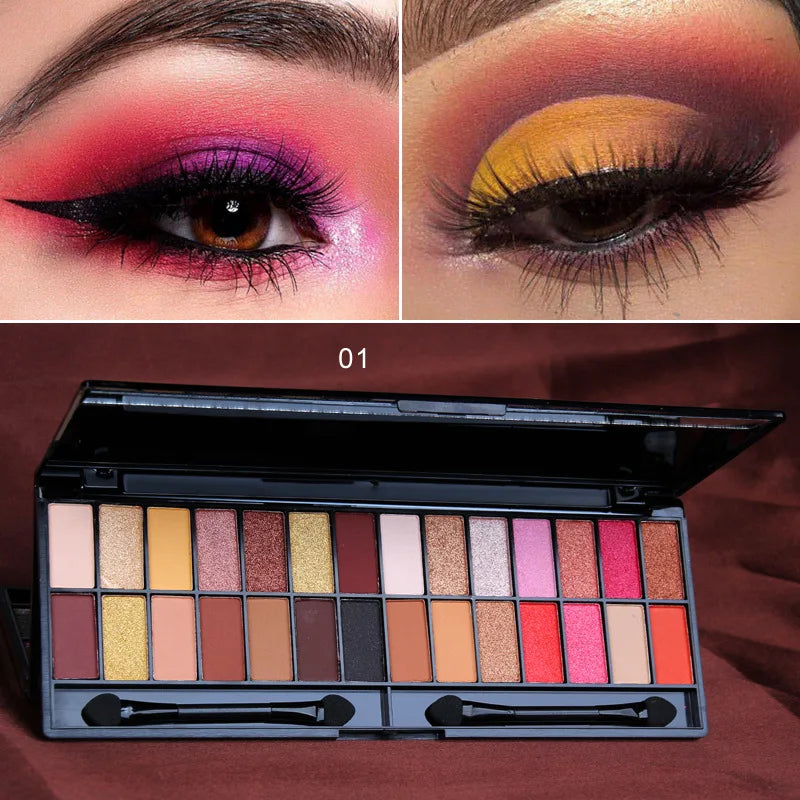 28 Colors Eyeshadow Palette Waterproof Matte Shimmer