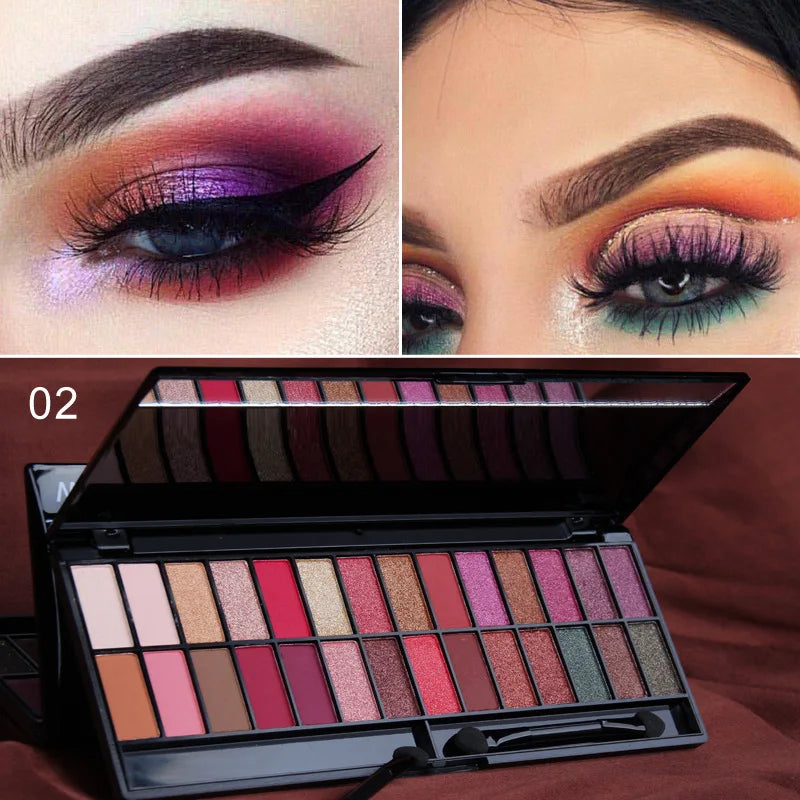 28 Colors Eyeshadow Palette Waterproof Matte Shimmer