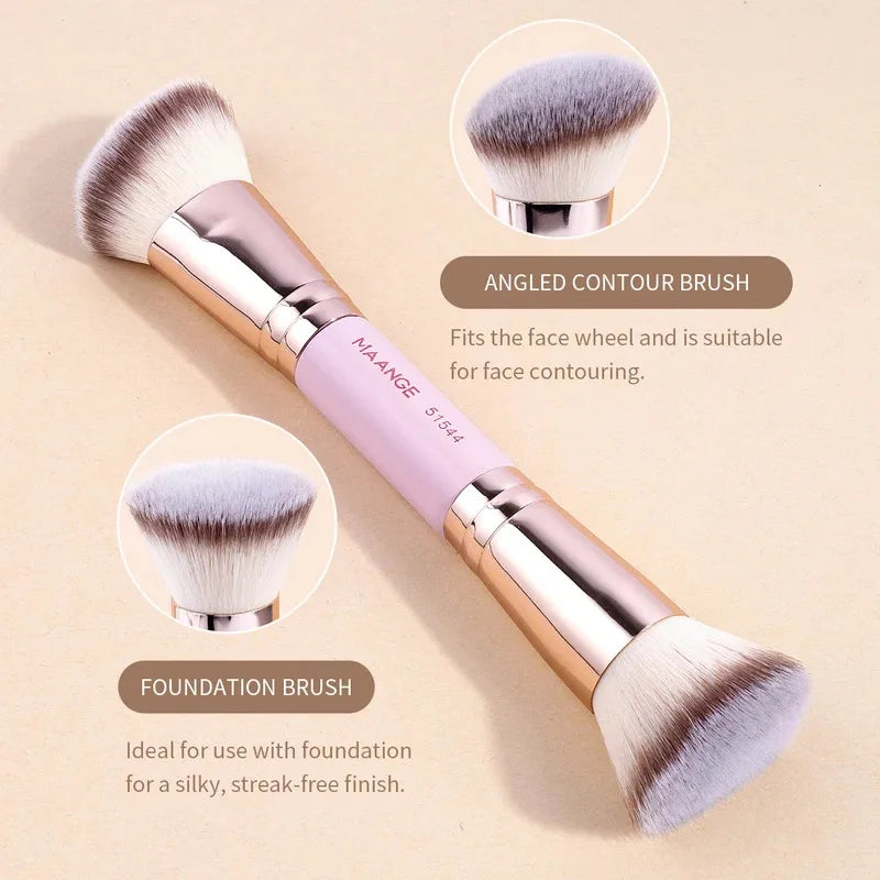 2PCS Double-Ended Foundation Makeup Brush Set