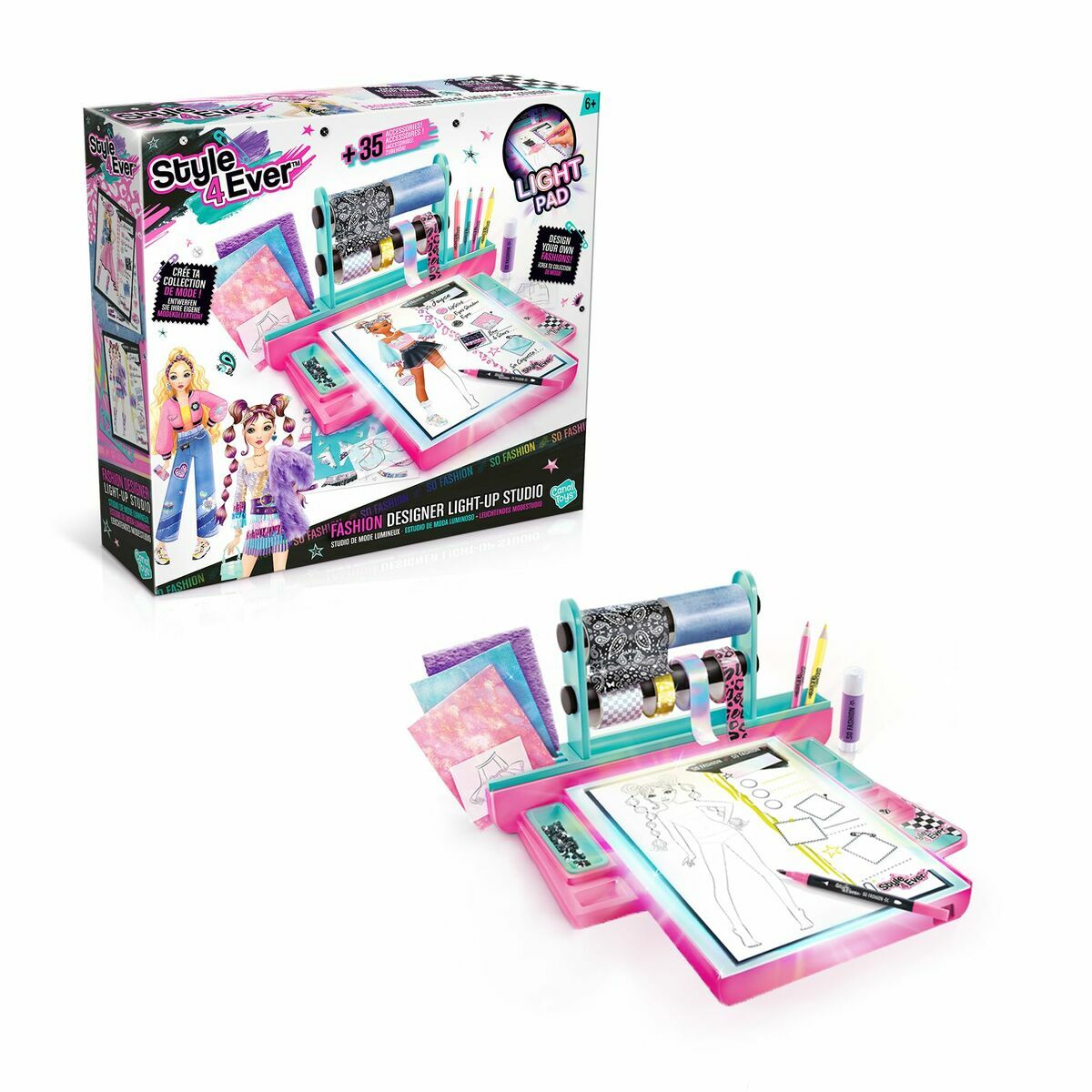 Pencils Canal Toys Blue Pink Plastic