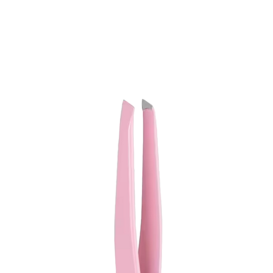 STALEKS BEAUTY & CARE 11 TYPE 3 EYEBROW TWEEZERS WIDE SLANT PINK TBC-11/3 - STALEKS™