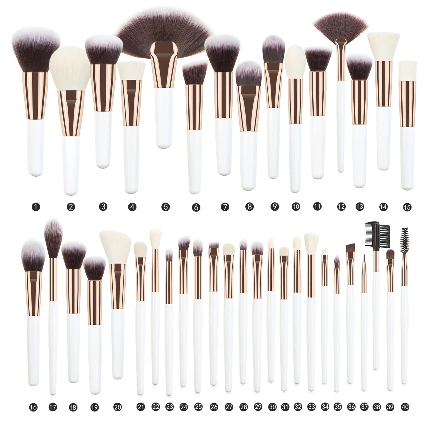 40Pcs Makeup Brushes Set for All Needs