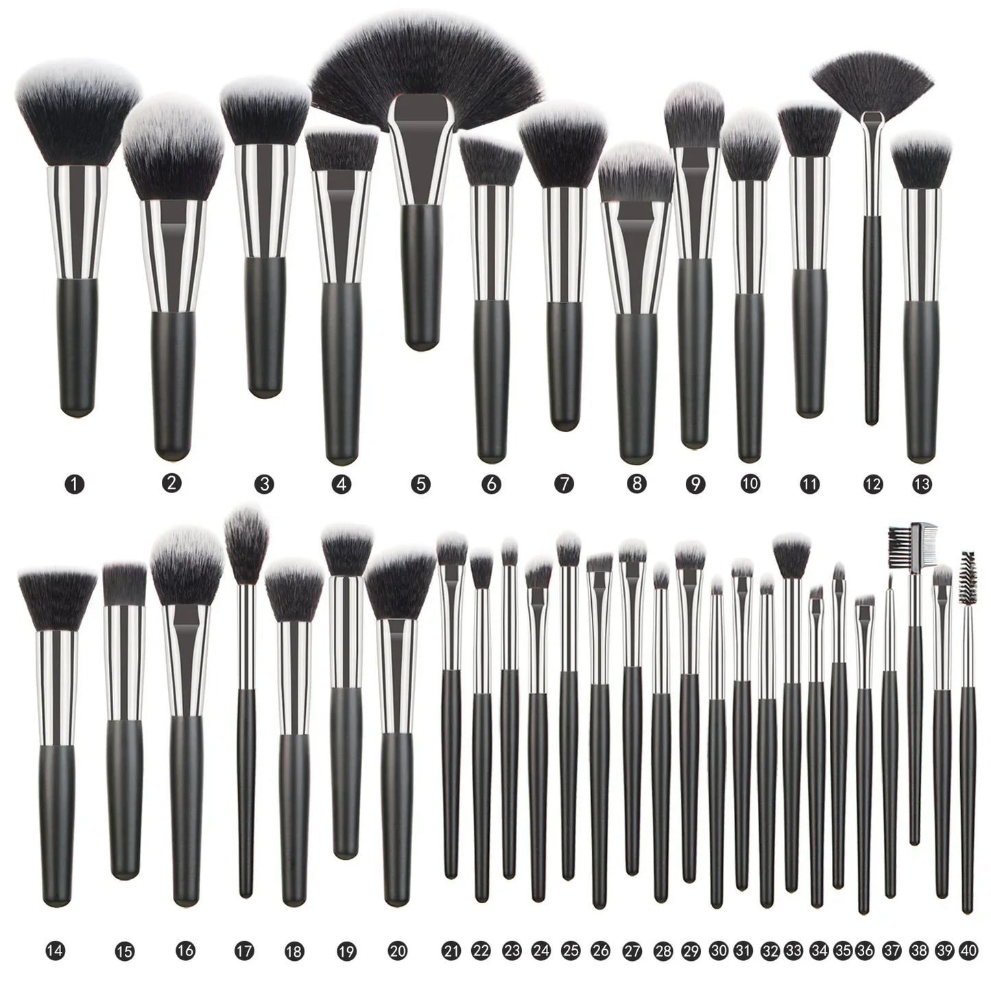 40Pcs Makeup Brushes Set for All Needs