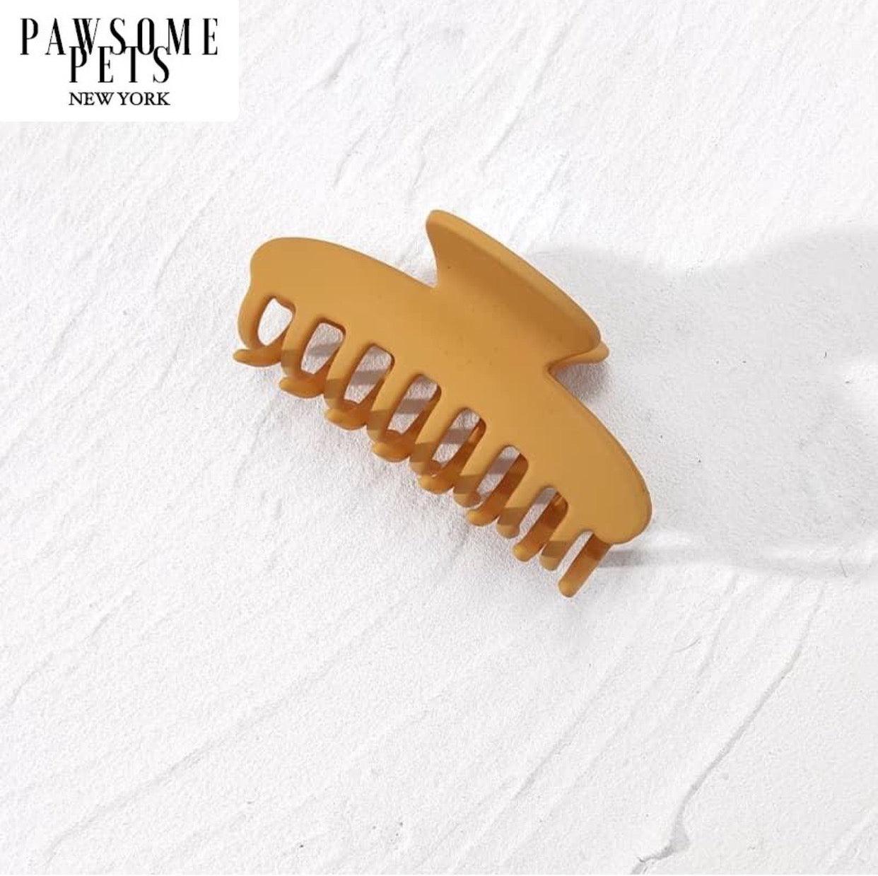 HAIR CLAWS - MUSTARD