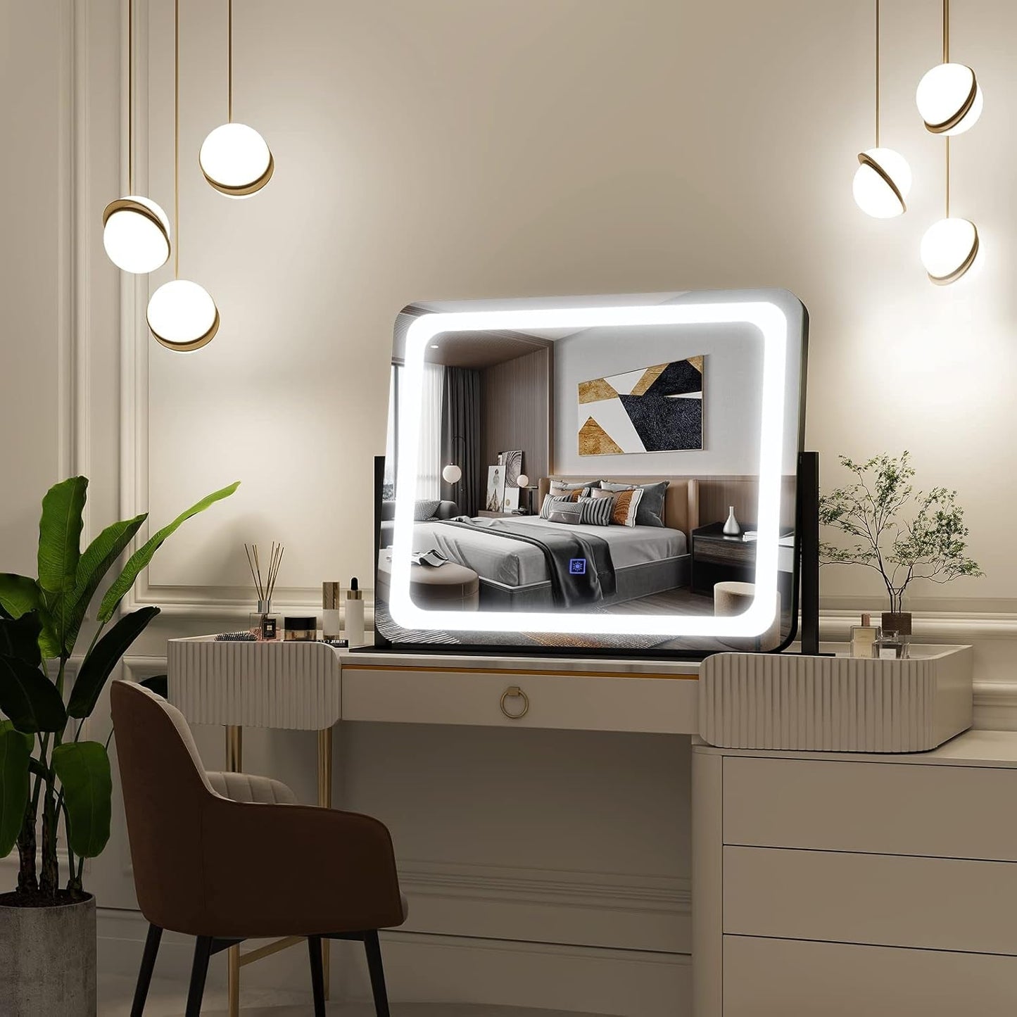 22x17 LED Vanity Mirror With Dimmable Illumination
