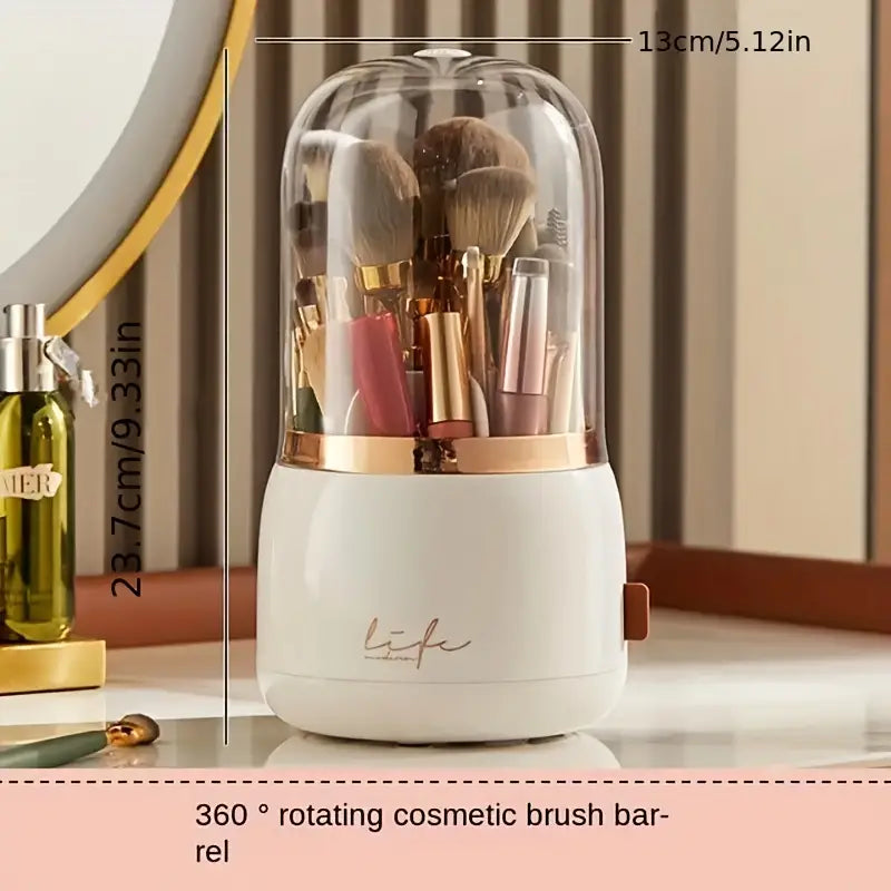 NNETM 360° Rotating Makeup Brush Organiser